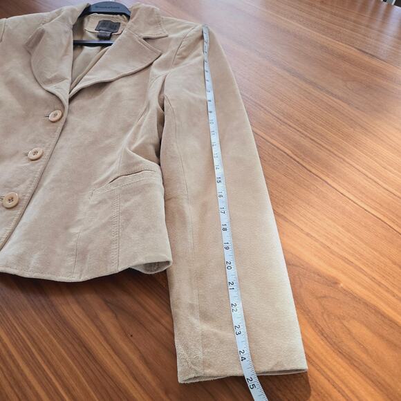 Suede Tan Coat/Blazer - Picture 8 of 10